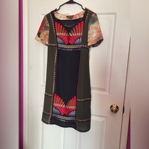 Ranna Gill embroidered dress-mosaic flora dress